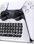 Wireless Keyboard for PS5/PS5 Pro Controller, Bluetooth 3.0 Mini Chatpad Message Game Keyboard Keypad Built-in Speaker with 3.5mm Audio Jack for Messaging and Gaming Live Chat, for Playstation 5