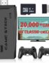 Wireless Retro Game Console, Retro Game Stick with Built-in 23 Emulators, 20,000+ Games, 4k Hdmi Output, and 2.4GHz Wireless Controller, Plug and Retro Play Video Games for Tv (64 GB)