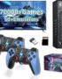 X2 Blue Retro Game Stick,Retro Game Console with Dual Rechargeable 2.4G Wireless Controllers,70000+ Games 50+ Emulators,Emuelec System,HD Output Emulator Console,Plug&Play Video Games for TV (256G)