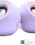 X9 Performance Purple Computer Speakers for Desktop PC with RGB Lighting, Bluetooth, USB, and AUX - Triple Mode Connection, Dual 2.25" Drivers for Work and Play - Bluetooth PC Speakers - Purple