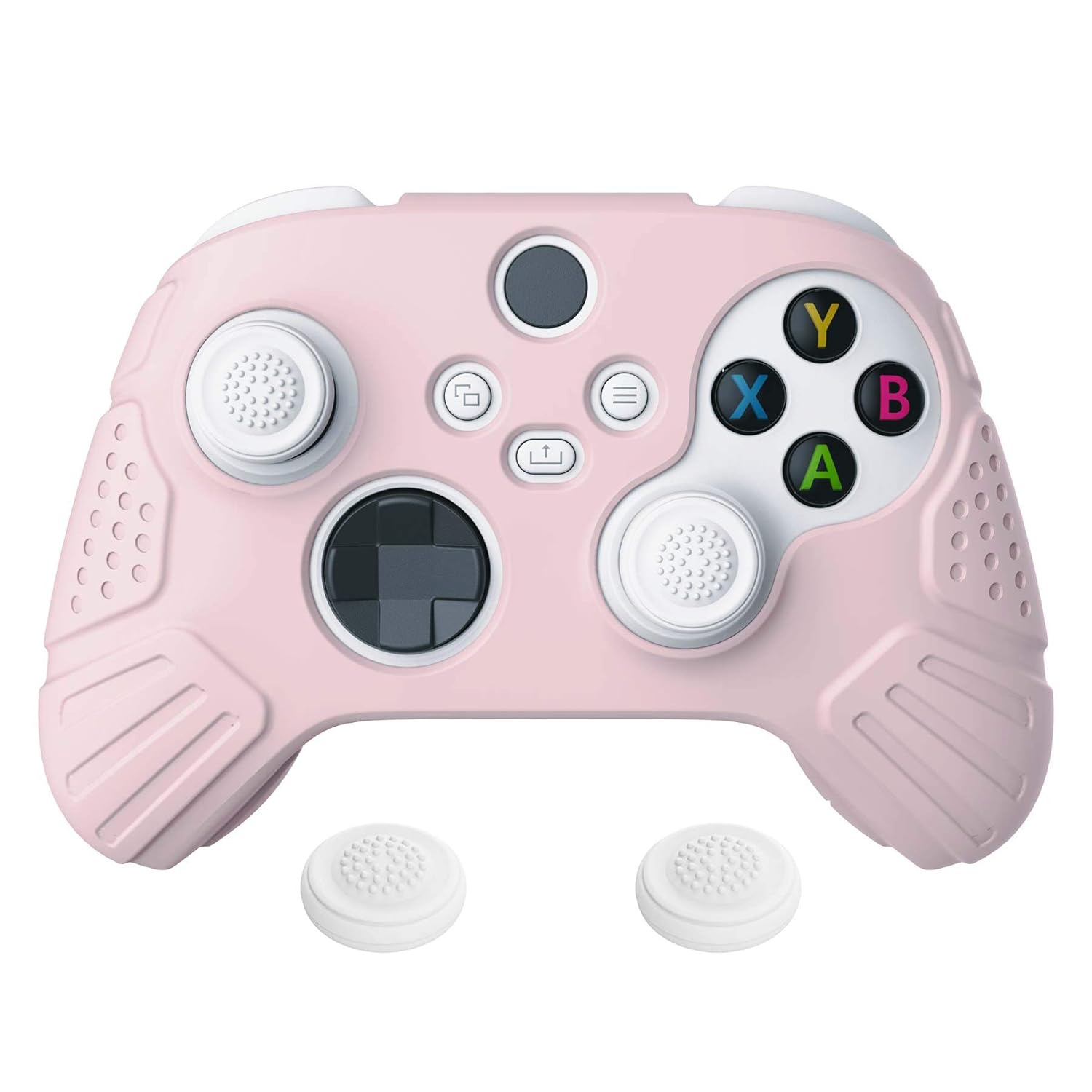 eXtremeRate PlayVital Guardian Edition Cherry Blossoms Pink Ergonomic Soft Anti-slip Controller Silicone Case for Xbox Series X/S, Protector Skins with Joystick Caps for Xbox Core Wireless Controller eXtremeRate PlayVital Guardian Edition Cherry Blossoms Pink Ergonomic Soft Anti-slip Controller Silicone Case for Xbox Series X/S, Protector Skins with Joystick Caps for Xbox Core Wireless Controller