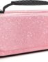 homicozy Glitter Carrying Case for Nintendo Switch & Switch OLED Console, Pink Hard Travel Case Shell Pouch for Nintendo Switch Console & Accessories