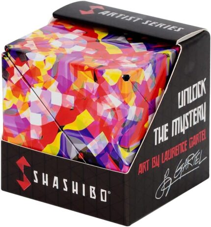 Shashibo Shape Shifting Box – Award-Winning STEM Fidget Toy with Ultra Strong Magnets – Puzzle Cube Transforms Into 100+ Shapes, Perfect Sensory Gift for Kids, Teens, and Adults (Confetti)